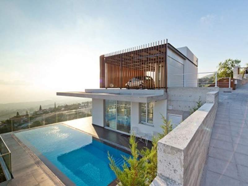 arquitetura casa responde  paisagem com um design moderno