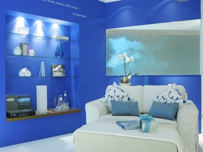 decorao casas em tom de azul