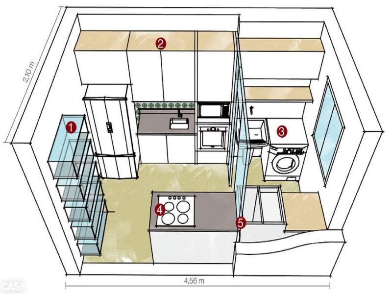 arquitetura 5 solues para cozinhas do tipo corredor